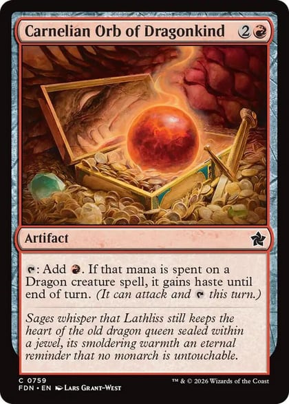 Carnelian Orb of Dragonkind (0759), Foundations 759