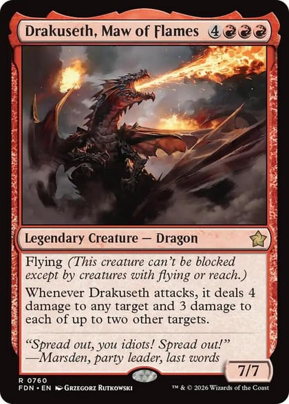 Drakuseth, Maw of Flames (0760), Foundations 760