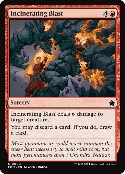 Incinerating Blast, Foundations 90