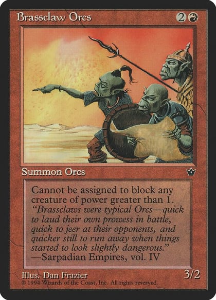 Brassclaw Orcs (Frazier), Fallen Empires #18187