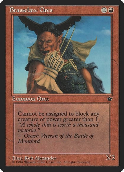Brassclaw Orcs (Alexander) (Claw), Fallen Empires #18188