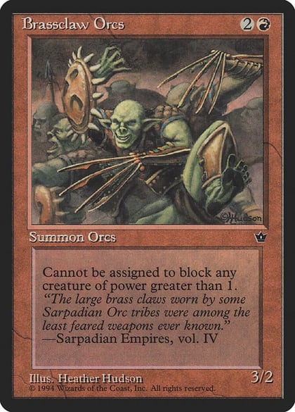Brassclaw Orcs (Hudson), Fallen Empires #18189