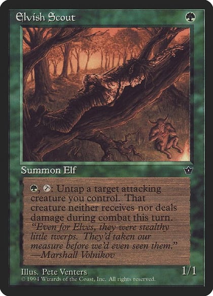 Elvish Scout (Venters), Fallen Empires #18200