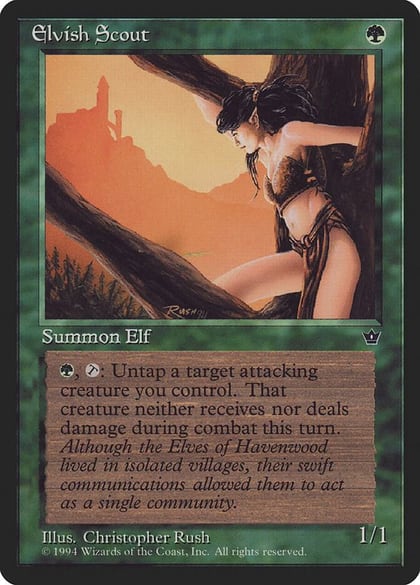 Elvish Scout (Rush), Fallen Empires #18201