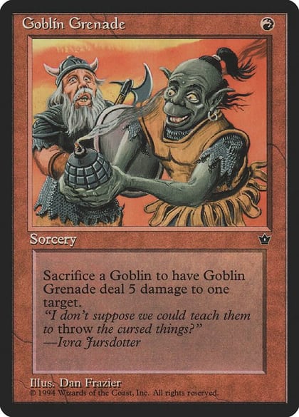 Goblin Grenade (Frazier), Fallen Empires #18206