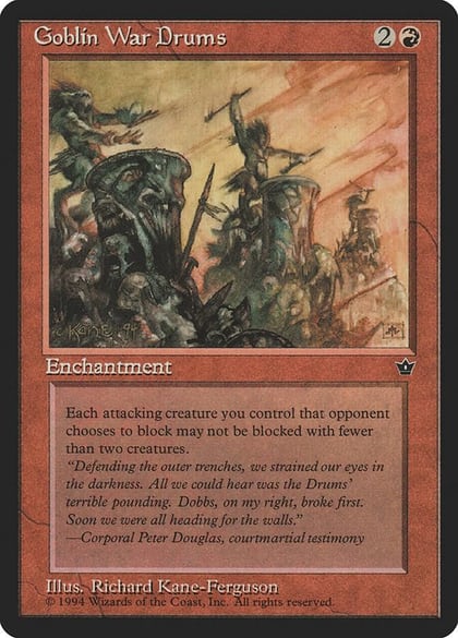 Goblin War Drums (Kane-Ferguson), Fallen Empires #18208