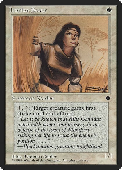 Icatian Scout (Shuler), Fallen Empires #18228