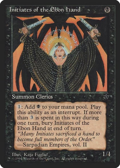Initiates of the Ebon Hand (Foglio), Fallen Empires #18231