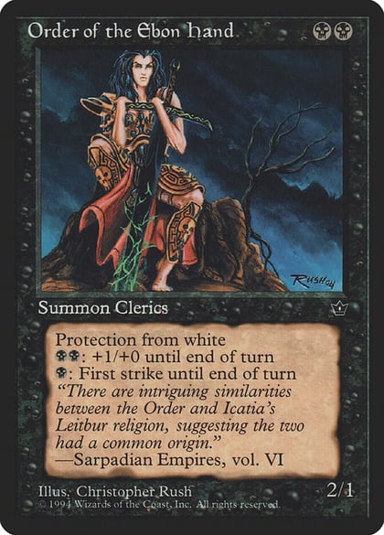 Order of the Ebon Hand (Rush), Fallen Empires #18249