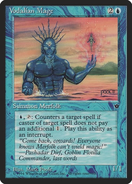 Vodalian Mage (Poole), Fallen Empires #18261