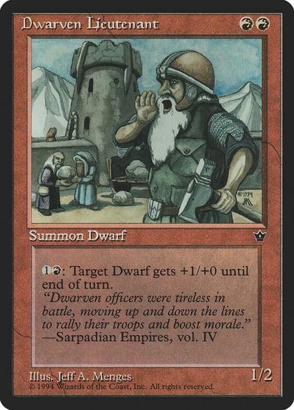 Dwarven Lieutenant, Fallen Empires #3625