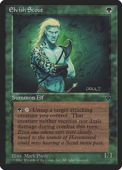 Elvish Scout (Poole), Fallen Empires #3641