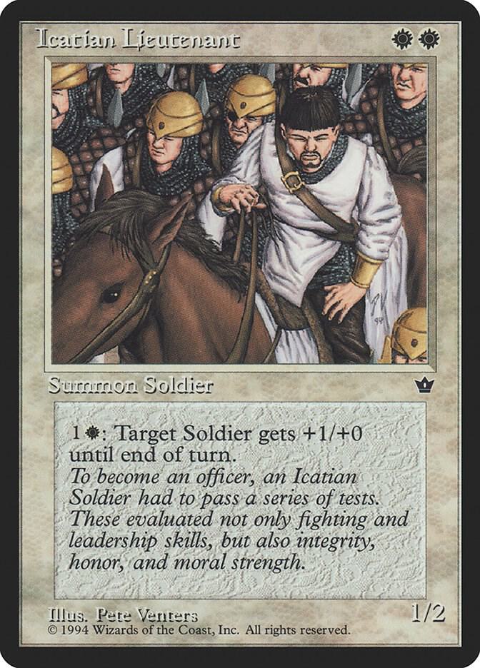 Icatian Lieutenant, Fallen Empires #3691