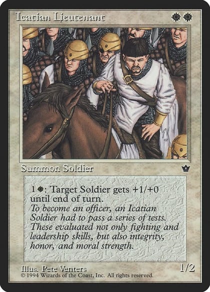Icatian Lieutenant, Fallen Empires #3691