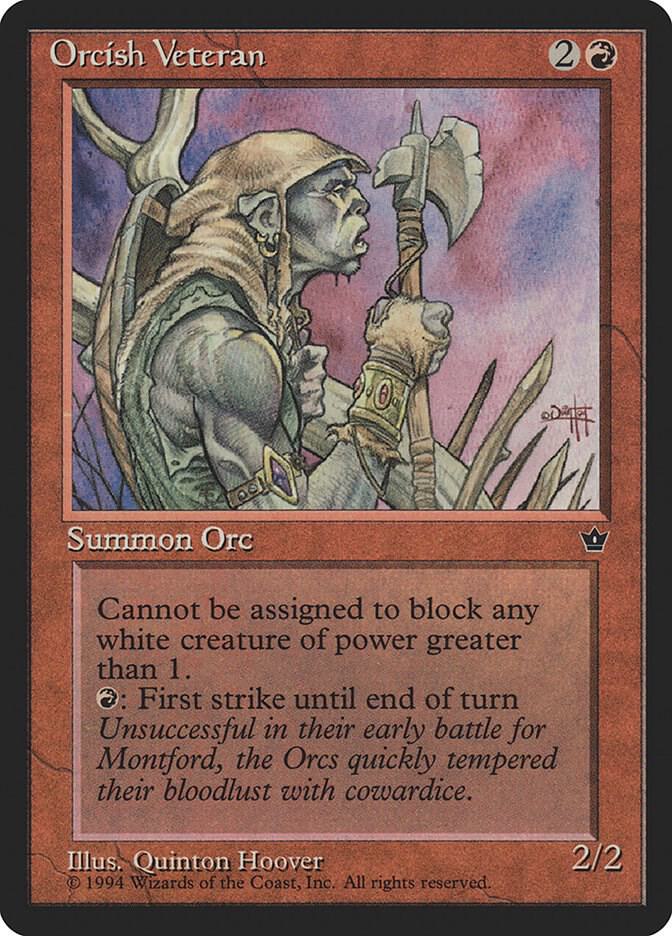 Orcish Veteran (Hoover), Fallen Empires #3725