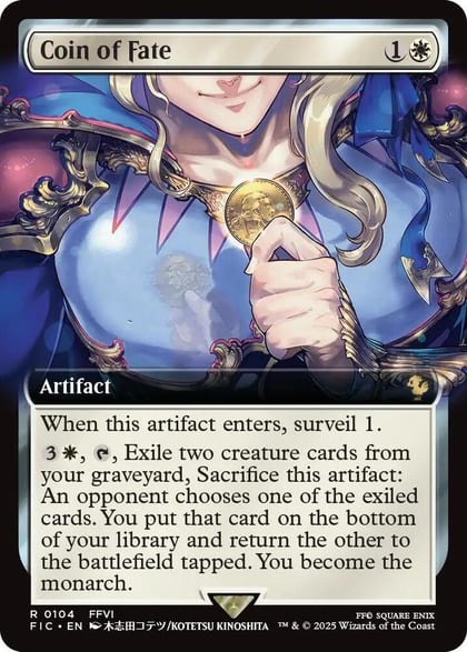 Coin of Fate (Extended Art), Commander: FINAL FANTASY 104