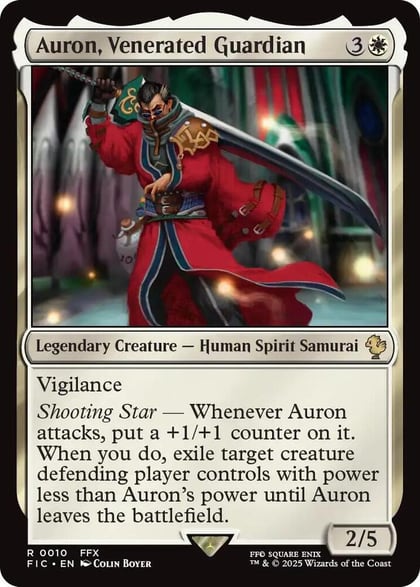 Auron, Venerated Guardian, Commander: FINAL FANTASY 10