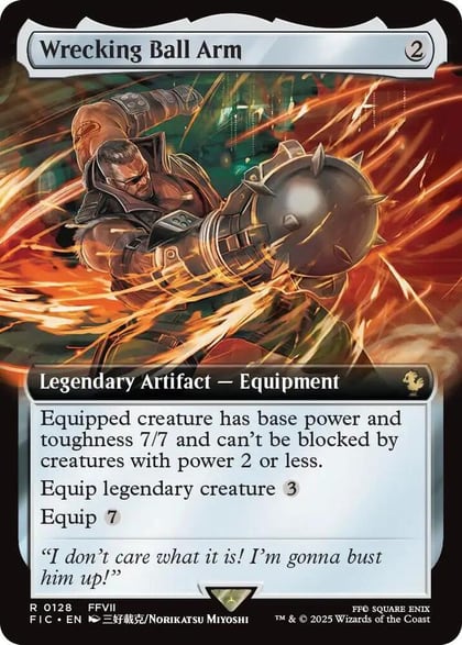 Wrecking Ball Arm (Extended Art), Commander: FINAL FANTASY 128