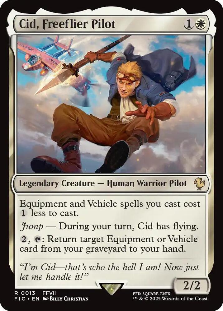Cid, Freeflier Pilot, Commander: FINAL FANTASY 13