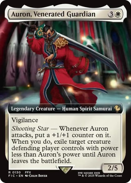 Auron, Venerated Guardian (Extended Art), Commander: FINAL FANTASY 130