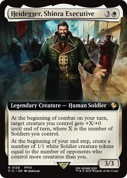 Heidegger, Shinra Executive (Extended Art), Commander: FINAL FANTASY 136