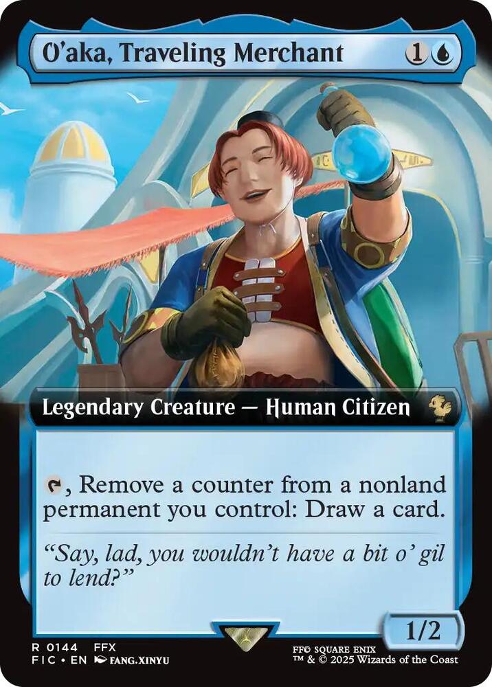 O'aka, Traveling Merchant (Extended Art), Commander: FINAL FANTASY 144