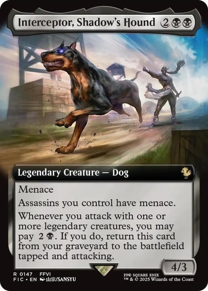 Interceptor, Shadow's Hound (Extended Art), Commander: FINAL FANTASY 147