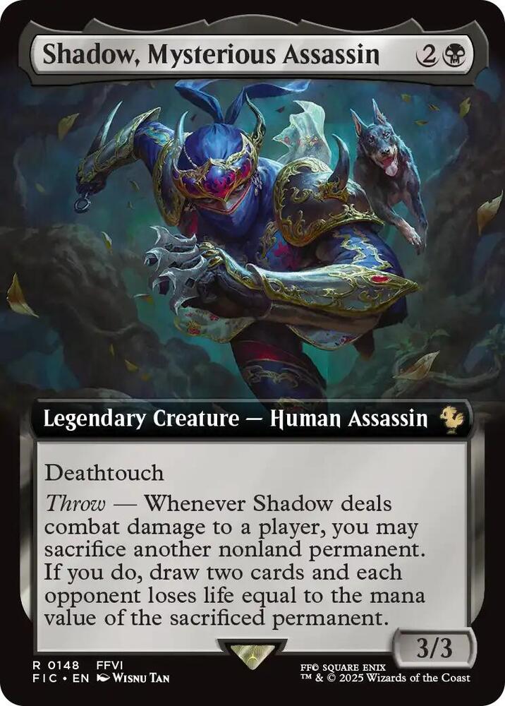 Shadow, Mysterious Assassin (Extended Art), Commander: FINAL FANTASY 148