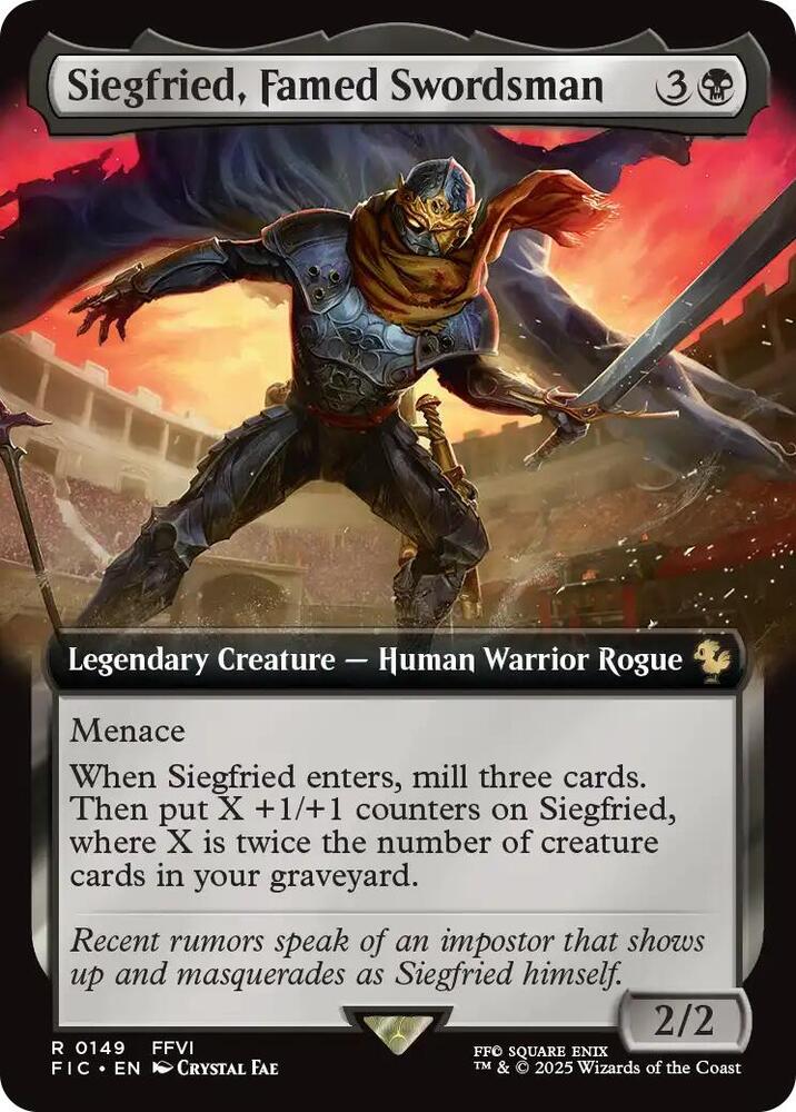 Siegfried, Famed Swordsman (Extended Art), Commander: FINAL FANTASY 149