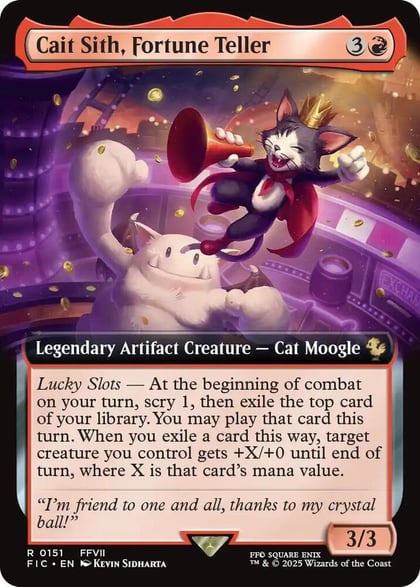 Cait Sith, Fortune Teller (Extended Art), Commander: FINAL FANTASY 151