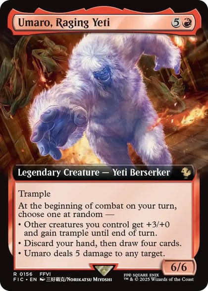 Umaro, Raging Yeti (Extended Art), Commander: FINAL FANTASY 156