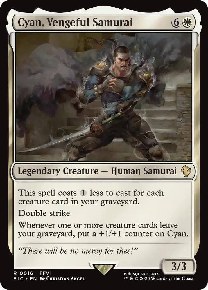 Cyan, Vengeful Samurai, Commander: FINAL FANTASY 16