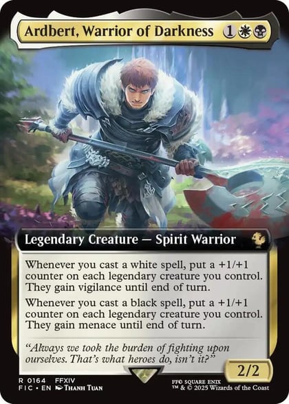 Ardbert, Warrior of Darkness (Extended Art), Commander: FINAL FANTASY 164