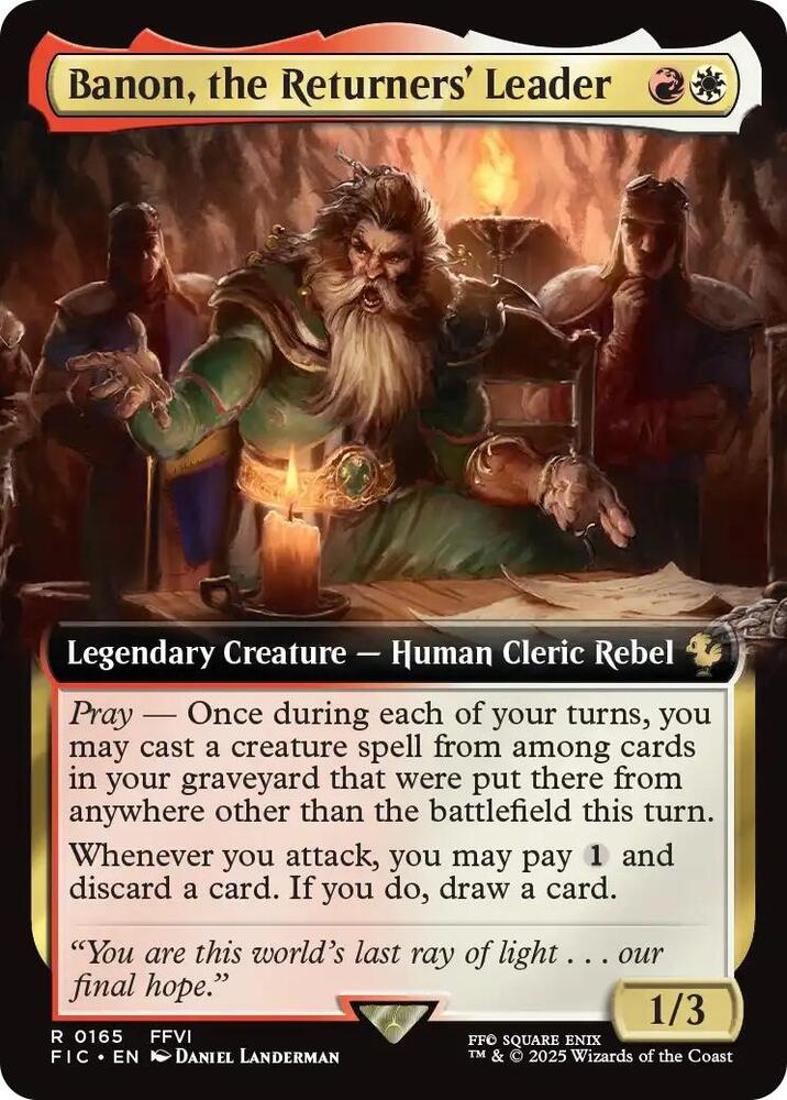 Banon, the Returners' Leader (Extended Art), Commander: FINAL FANTASY 165