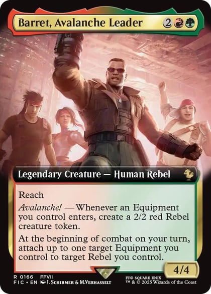 Barret, Avalanche Leader (Extended Art), Commander: FINAL FANTASY 166