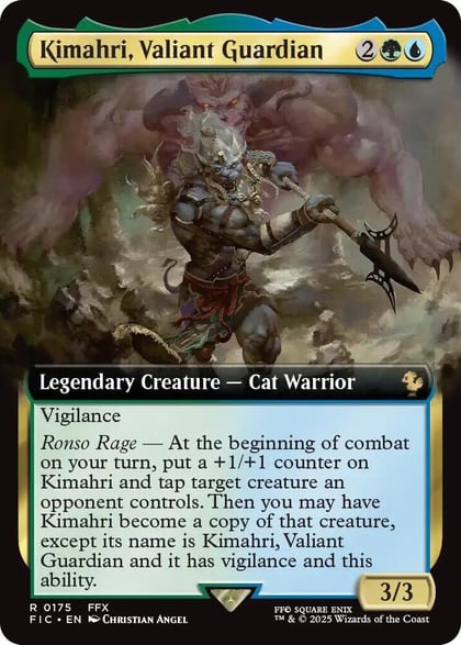 Kimahri, Valiant Guardian (Extended Art), Commander: FINAL FANTASY 175