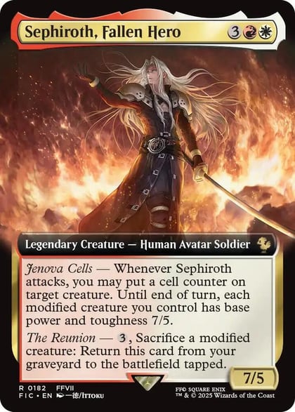 Sephiroth, Fallen Hero (Extended Art), Commander: FINAL FANTASY 182