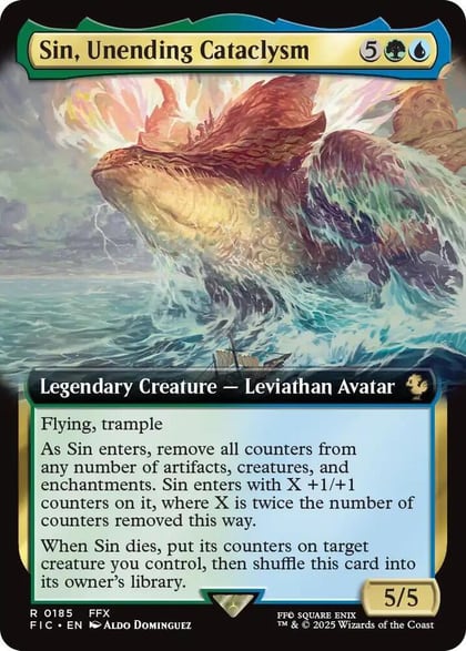 Sin, Unending Cataclysm (Extended Art), Commander: FINAL FANTASY 185