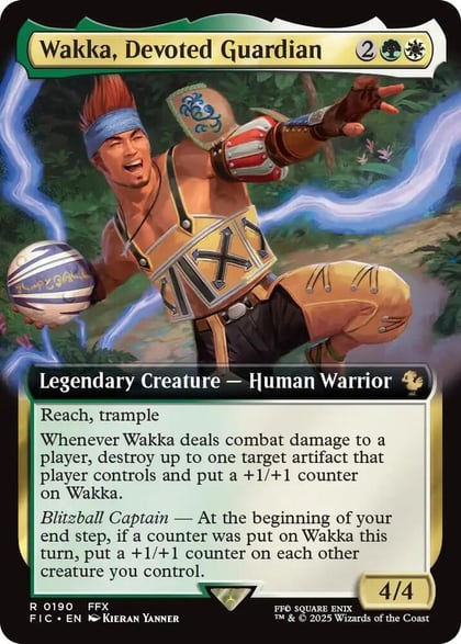 Wakka, Devoted Guardian (Extended Art), Commander: FINAL FANTASY 190