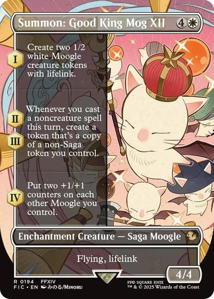 Summon: Good King Mog XII (Borderless), Commander: FINAL FANTASY 194