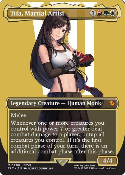 Tifa, Martial Artist (Borderless), Commander: FINAL FANTASY 206
