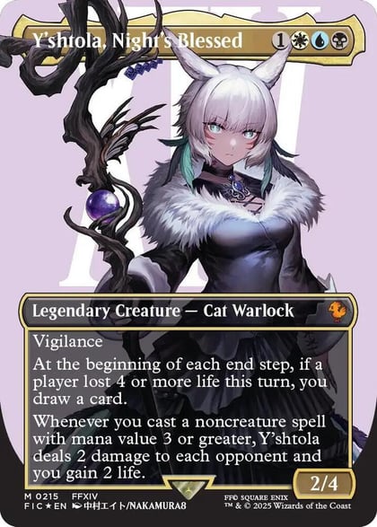 Y'shtola, Night's Blessed (Borderless) (Surge Foil), Commander: FINAL FANTASY 215