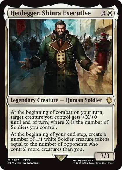 Heidegger, Shinra Executive, Commander: FINAL FANTASY 21