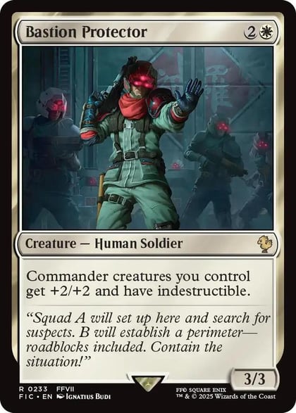 Bastion Protector (Surge Foil), Commander: FINAL FANTASY 233