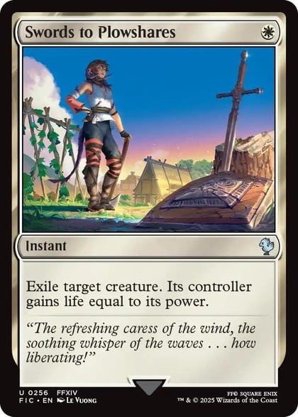 Swords to Plowshares (Surge Foil), Commander: FINAL FANTASY 256