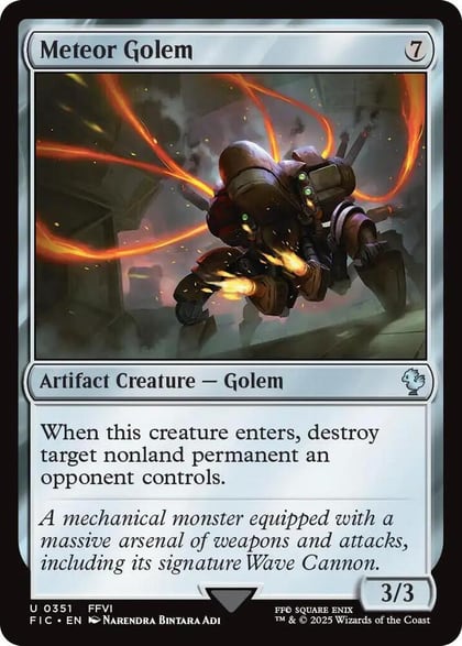 Meteor Golem (Surge Foil), Commander: FINAL FANTASY 351