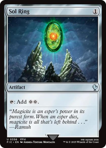 Sol Ring (0356) (Surge Foil), Commander: FINAL FANTASY 356
