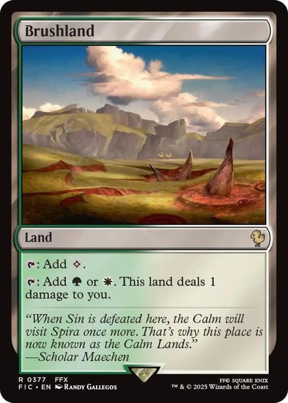 Brushland (Surge Foil), Commander: FINAL FANTASY 377