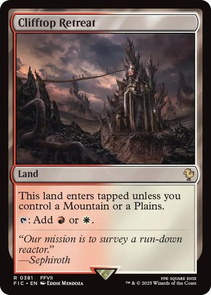 Clifftop Retreat (Surge Foil), Commander: FINAL FANTASY 381