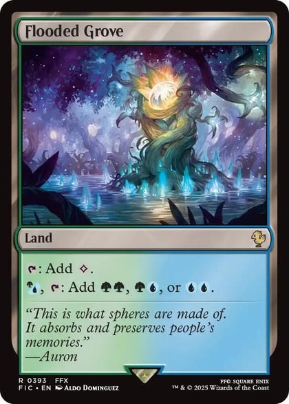 Flooded Grove (Surge Foil), Commander: FINAL FANTASY 393